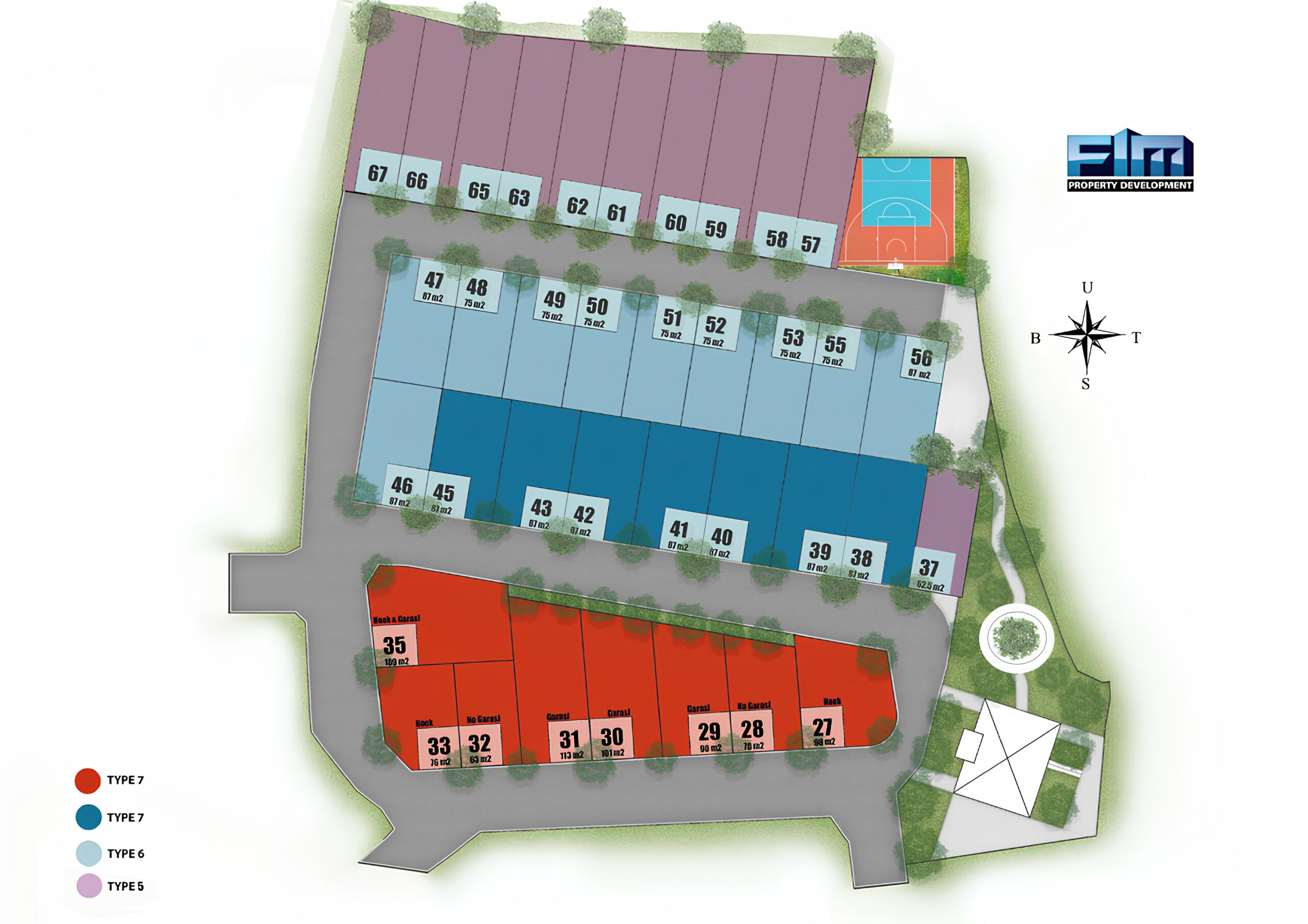 Siteplan kawasan Bintaro Hijau Residence